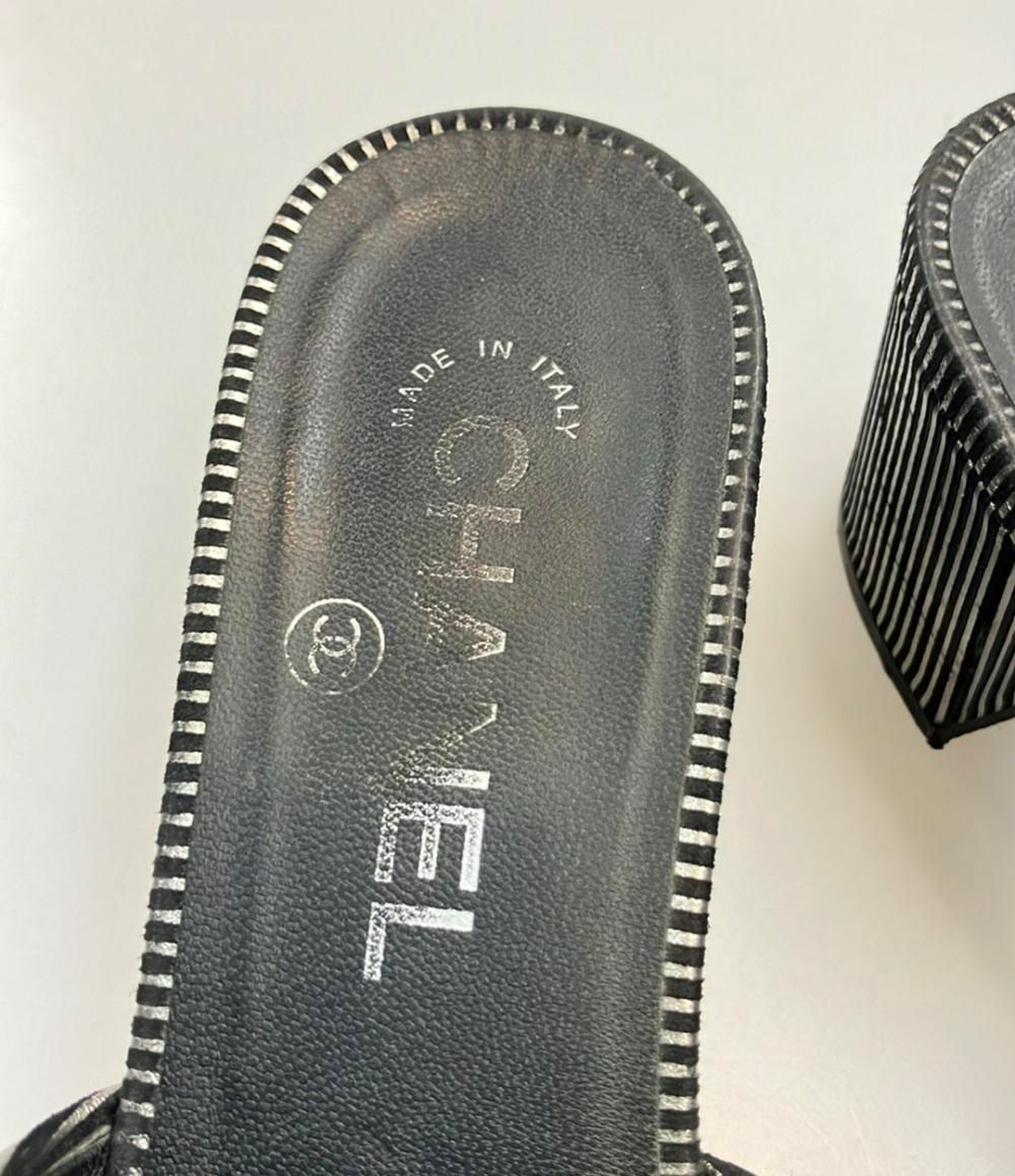 訳あり シャネル ミュールサンダル ココマーク レディース SIZE
