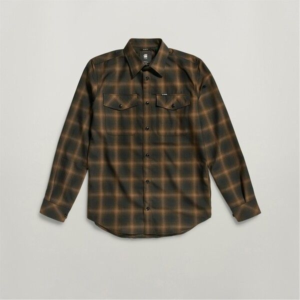 【送料無料】 ジースター メンズ シャツ トップス Marine Slim Shirt Rain Drum