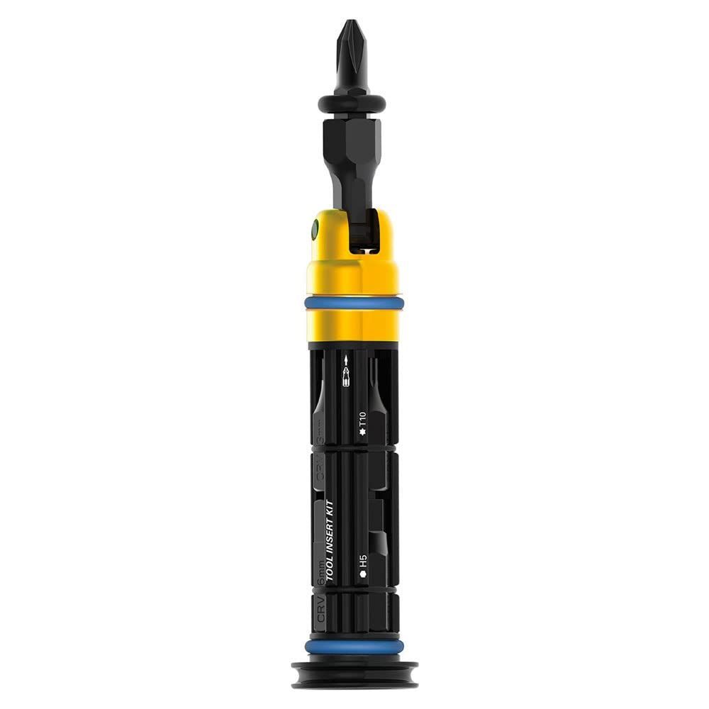 【日本正規品】 レザイン(LEZYNE) 自転車 携帯工具 マルチツール [TOOL INSERT KIT M] ツールインサートキット ブラック Mサイズ 8種のツール ハンドルバーに収納可能