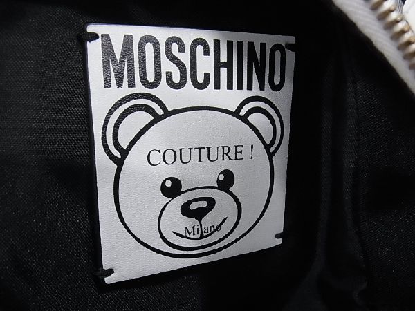 □新品□未使用□ MOSCHINO モスキーノ PVC×レザー ベア くま ミニ