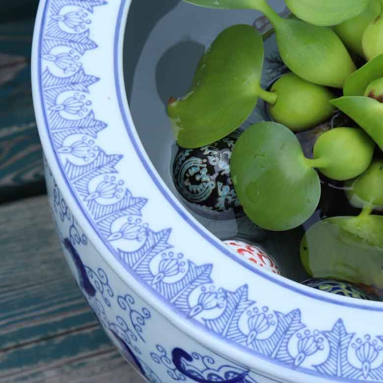 水鉢 大型 ひまわり青 10号 睡蓮鉢 火鉢 水連鉢 和モダン ビオトープ 水鉢 大型 ひまわり青 10号 睡蓮鉢 火鉢 水連鉢 和モダン ビオトープ