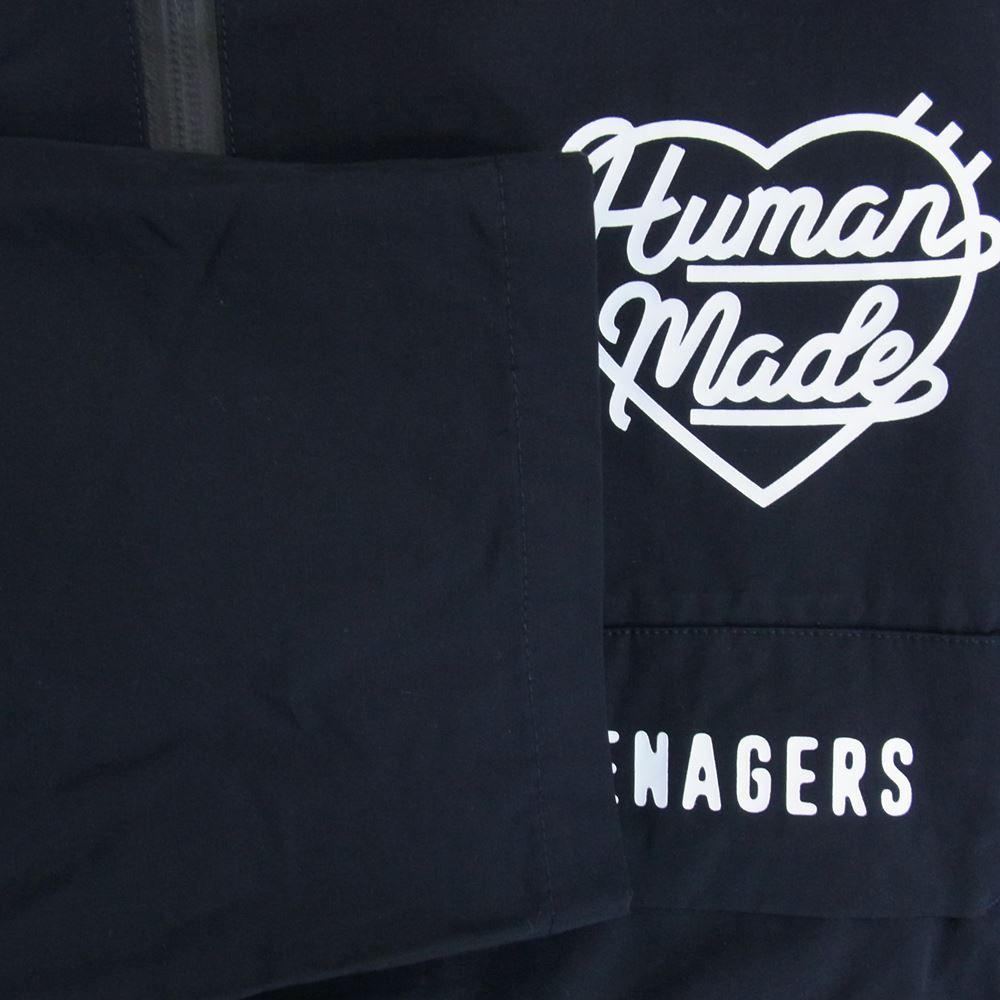 HUMAN MADE ヒューマンメイド 23SS Half Zip Anorak Jacket ハーフジップ アノラック ジャケット パーカー  フーディー ブラック系 XL【中古】