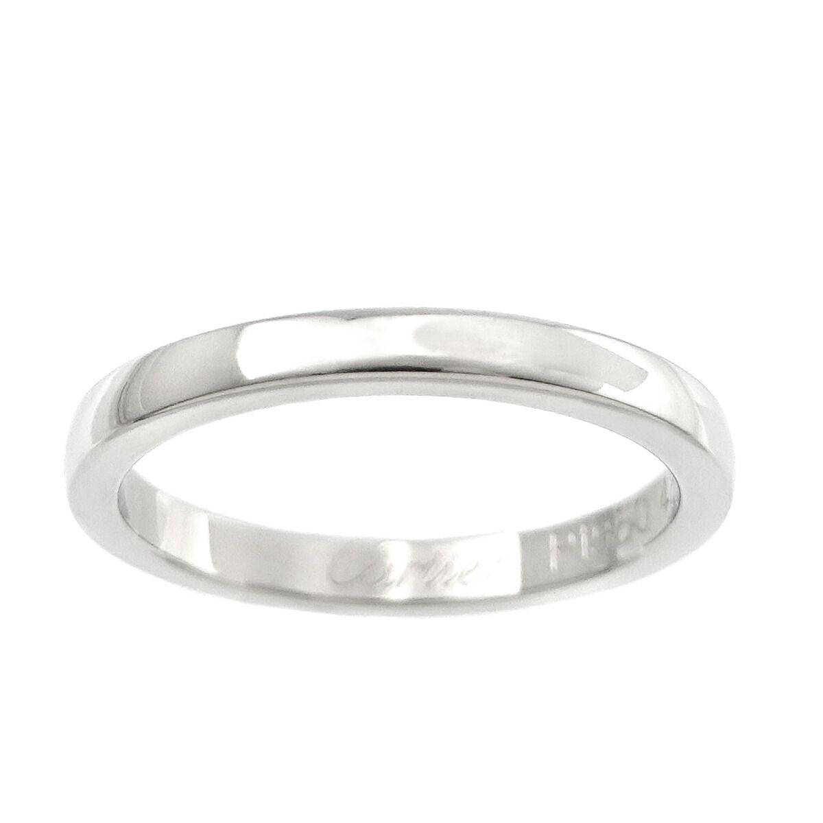 カルティエ Cartier バレリーナ #48 リング 幅2.1mm Pt プラチナ 指輪  
