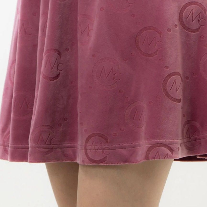 セシルマクビー CECIL McBEE green ベロアスカート ﾋﾟﾝｸ Mサイズ GULLKHAN_COM