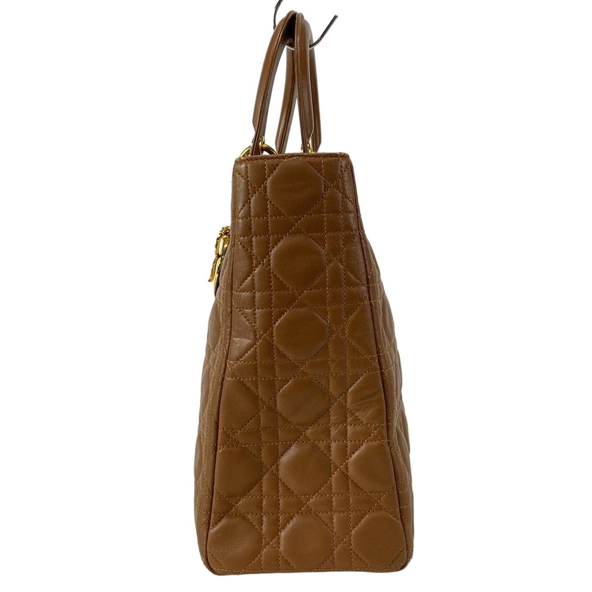 希少品 Dior クリスチャンディオール ハンドバッグ ブラウン レザー DIOR/ChristianDior(ディオール/クリスチャンディオール
