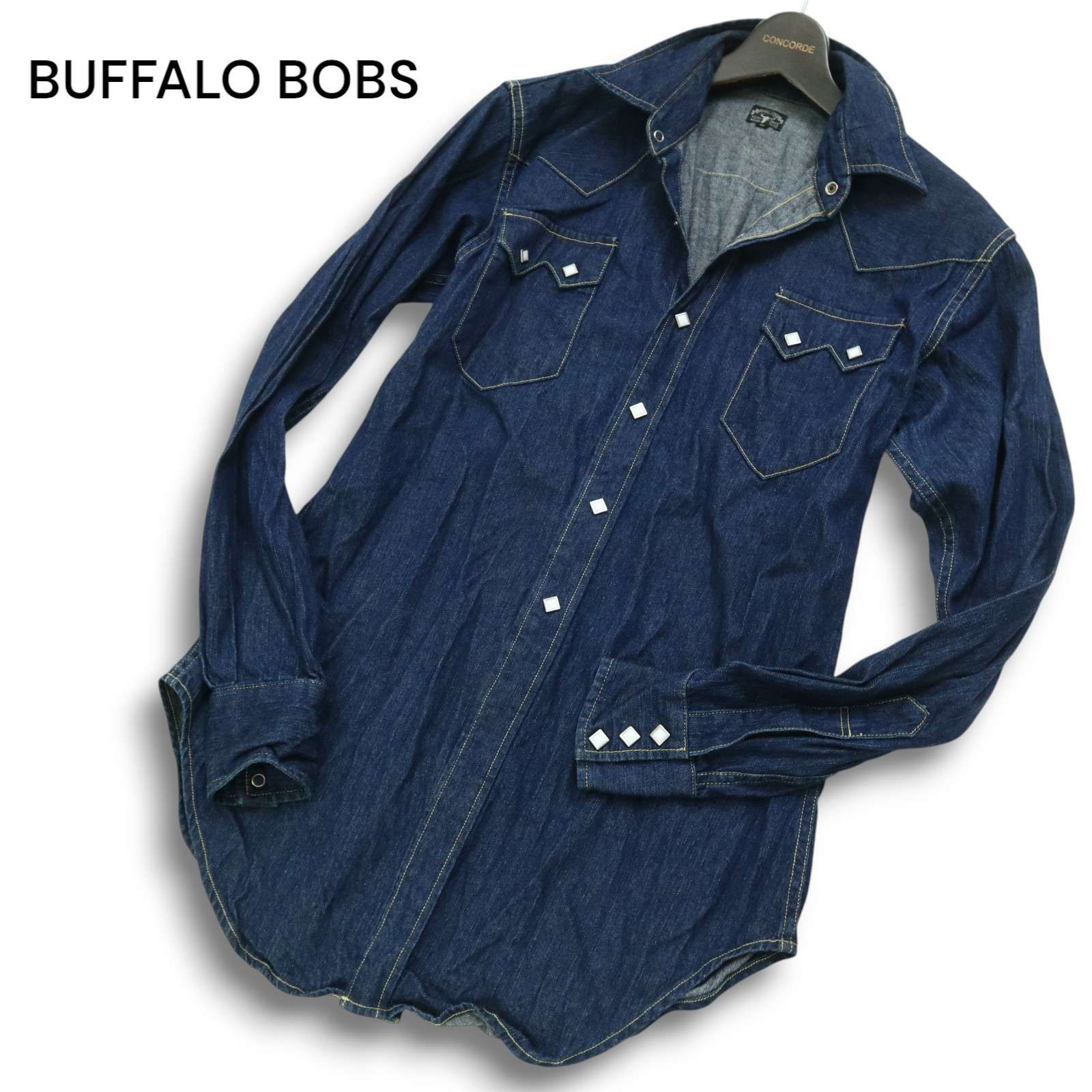 BUFFALO BOBS バッファローボブス 通年 インディゴ☆ 長袖 ウエスタン 