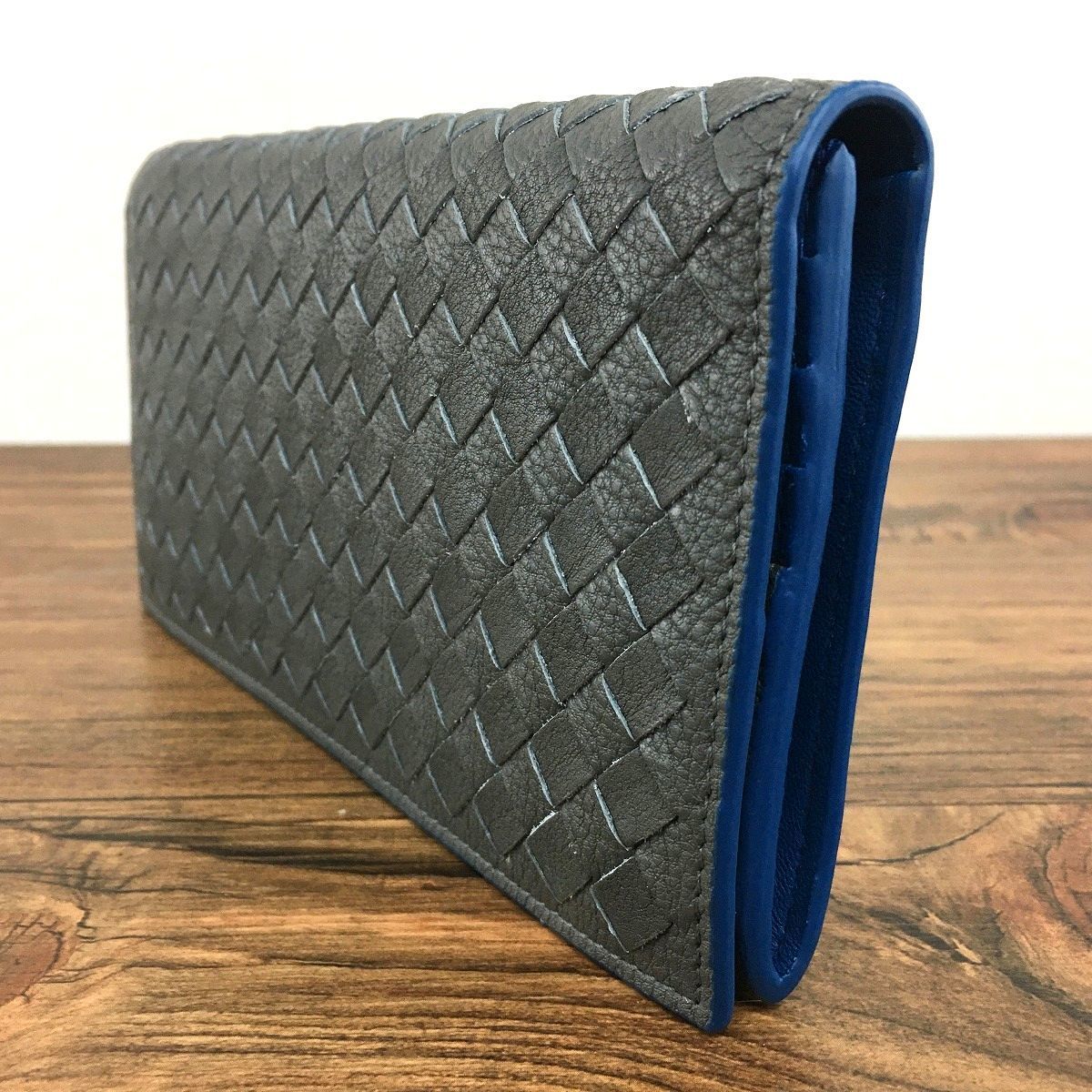 未使用品 BOTTEGAVENETA 長財布 グレー 箱付き 454 - 長財布