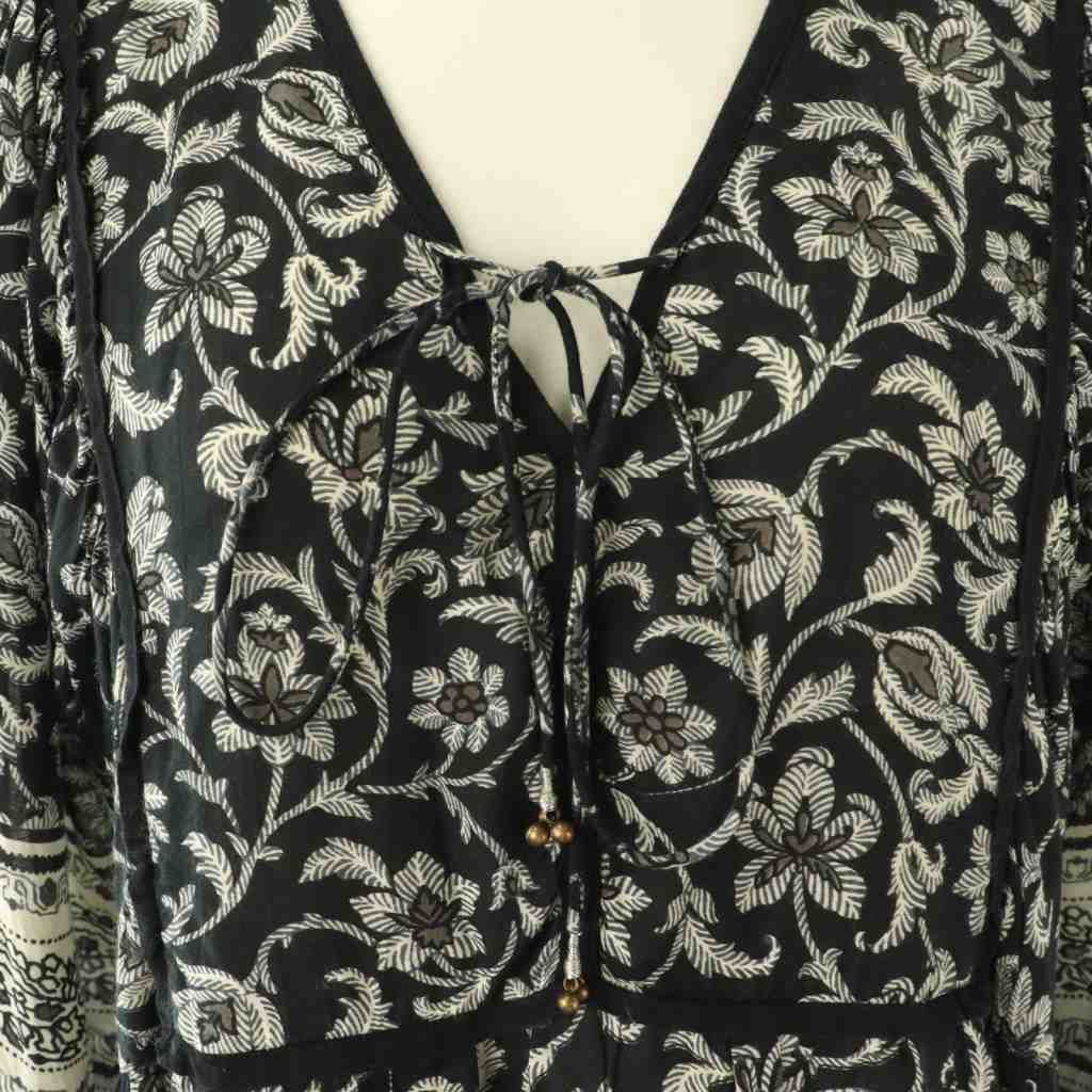 【美品】 フレームワーク 更紗プリントワンピース ロングワンピース FRAMeWORK（フレームワーク）の「更紗プリントワンピース