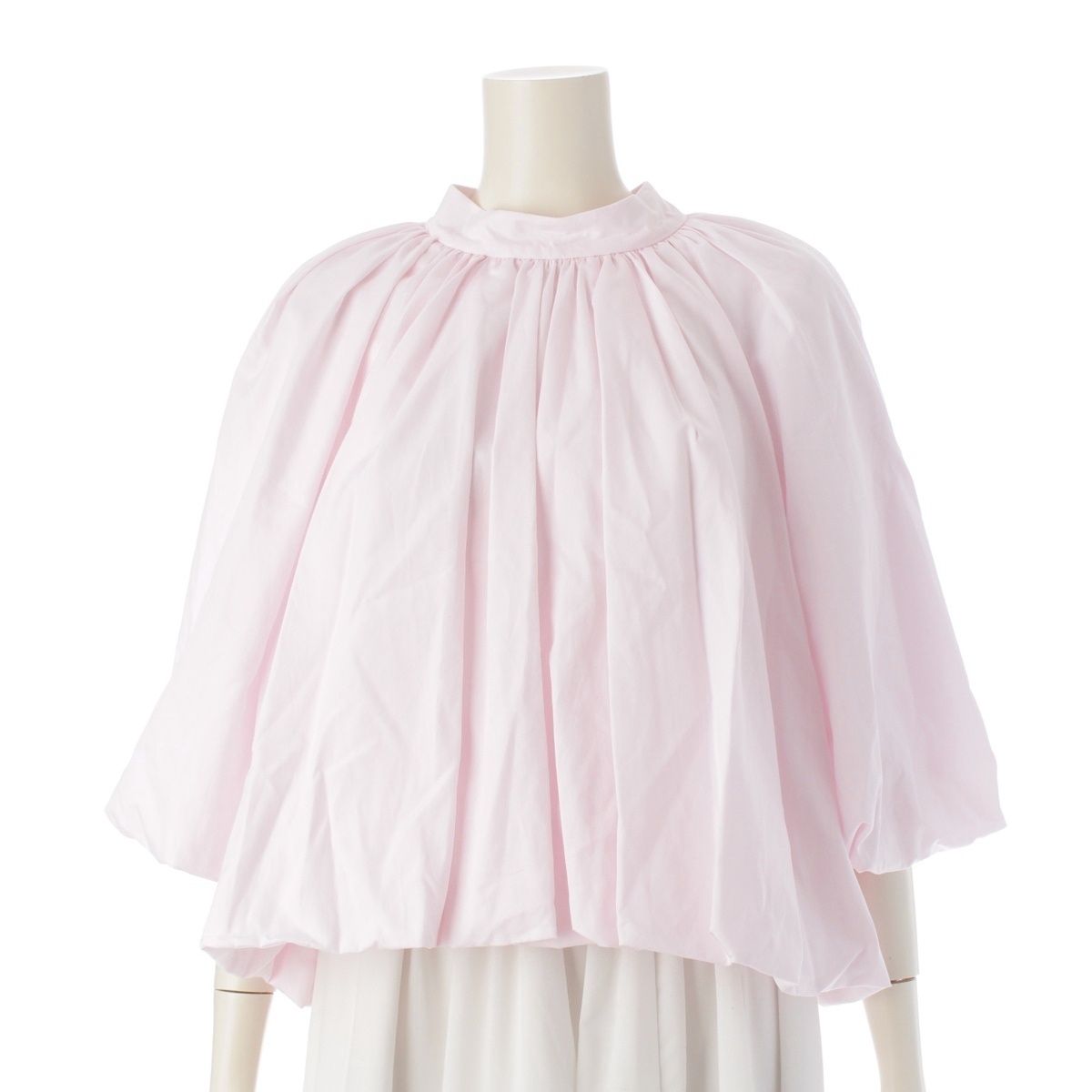 シモーネロシャ SIMONE ROCHA コットン パフスリーブ プルオーバー タイ ブラウス トップス ピンク UK6