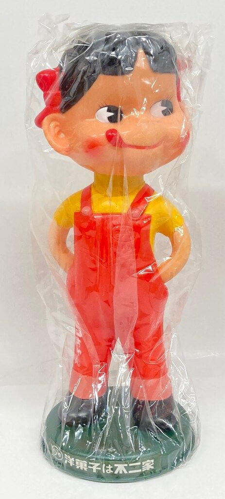 不二家 首振り人形/ペコちゃん 首振りソフビペコきざみ目/頭ねじ