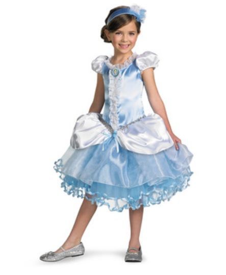 シンデレラドレス チュチュ 女の子用 （XS/S/M）【 コスプレ 衣装 ハロウィン 仮装 コスチューム 子供 アニメ キッズ ディズニープリンセス グッズ ドレス シンデレラ 子ども用 公式 正規ライ