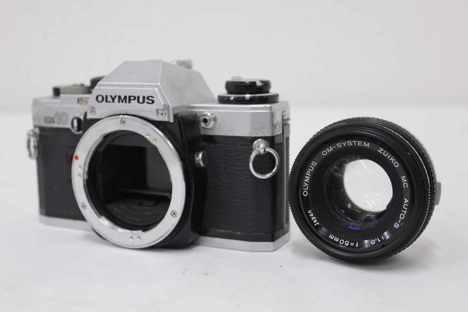 【訳あり品】 オリンパス Olympus OM-10 OM-SYSTEM ZUIKO MC AUTO-S 50mm F1.8 ボディレンズセット e2969