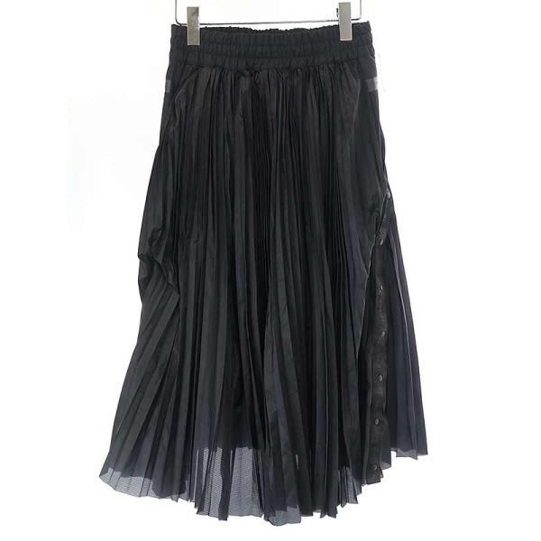 sacai×NIKEサカイ×ナイキ21AWNRGPLEATSKIRTプリーツスカートブラック 