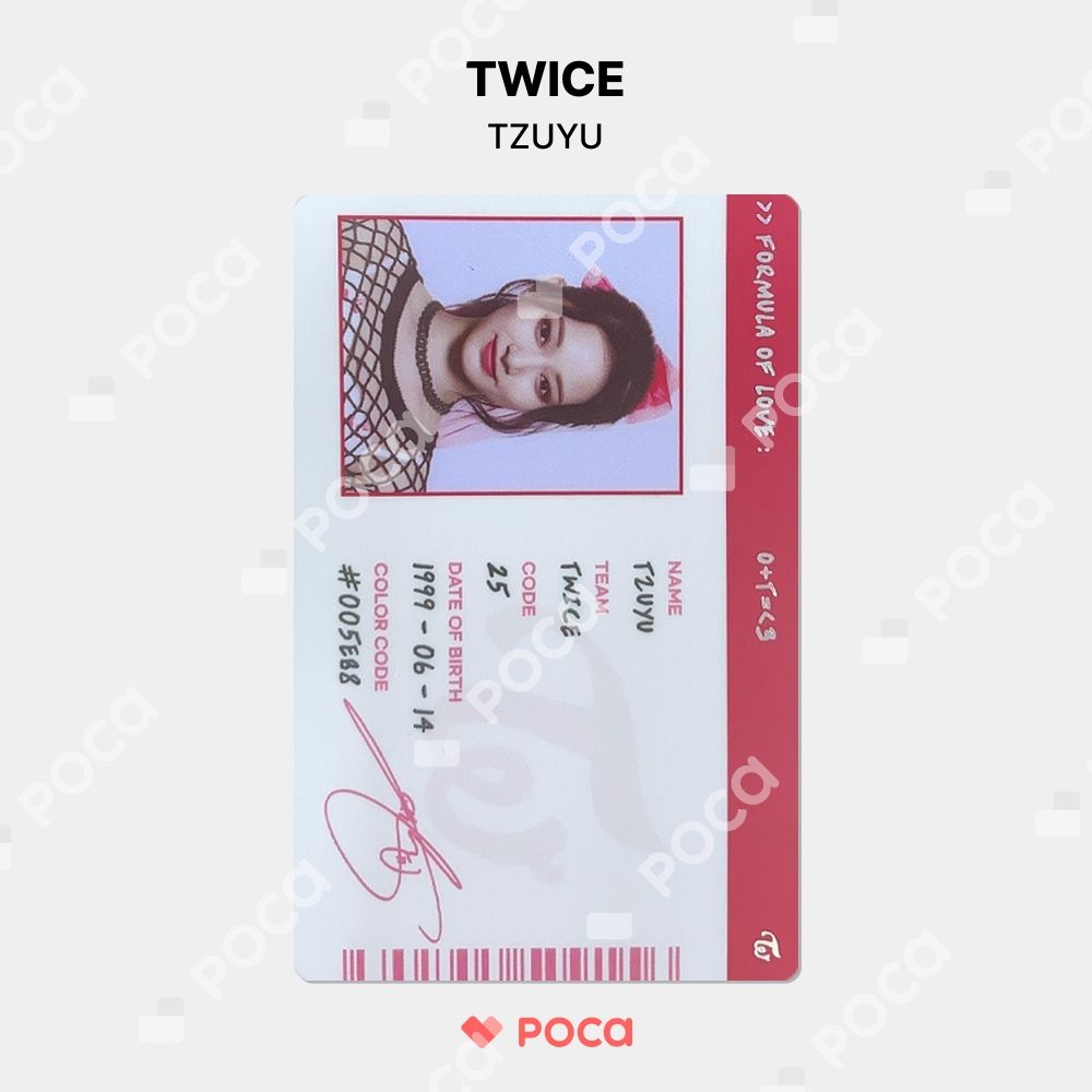 TWICE ツウィ トレカ Formula of Love: O＋T=＜3 SCIENTIST ID