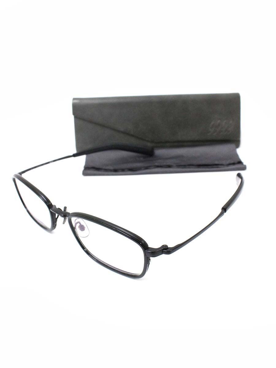 フォーナインズ M-33 メガネ ブラック メタルフレーム フルリム スクエア