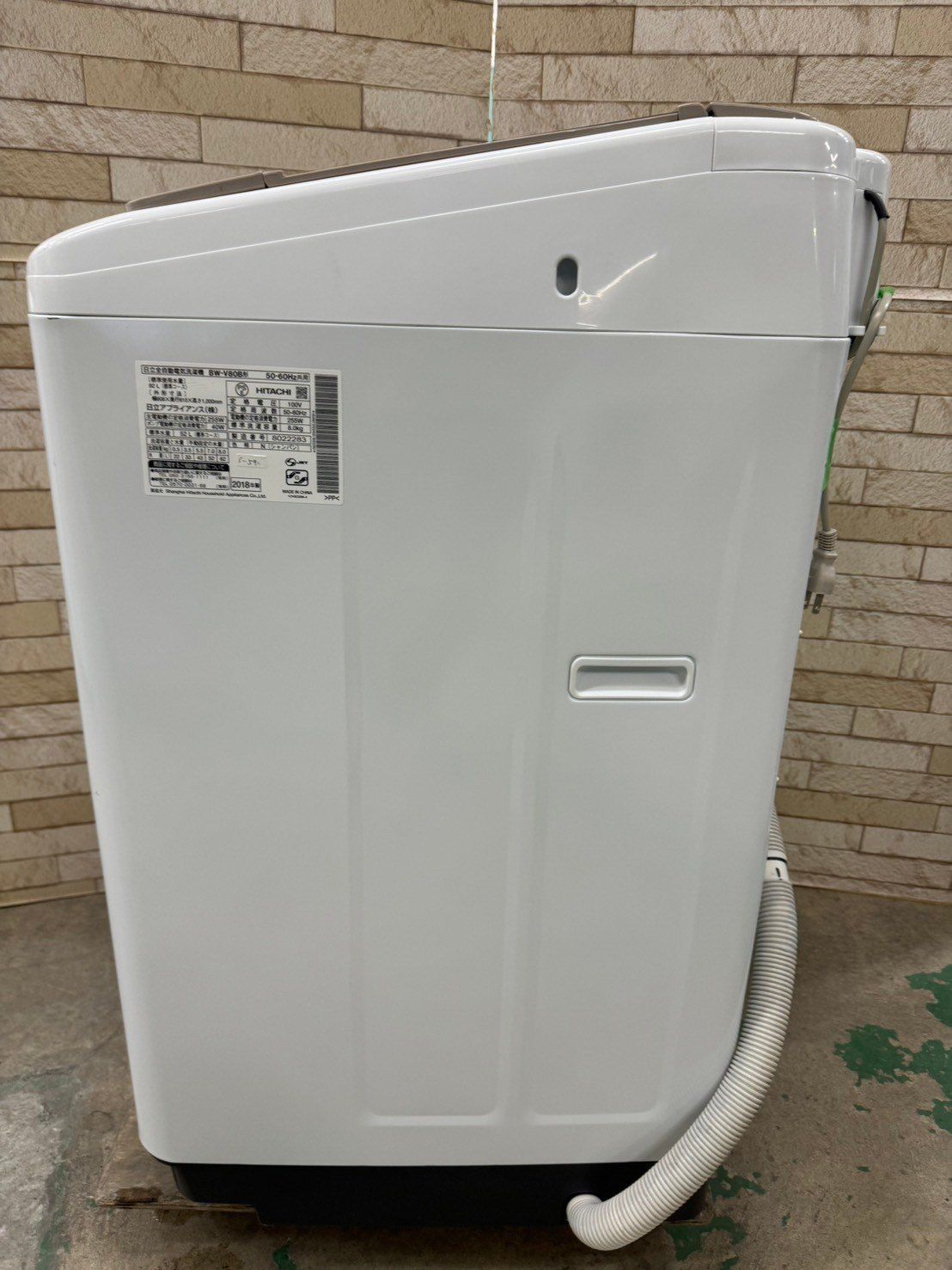 美品】大阪送料無料☆3か月保障付き☆洗濯機☆日立☆8kg☆2018年☆BW 