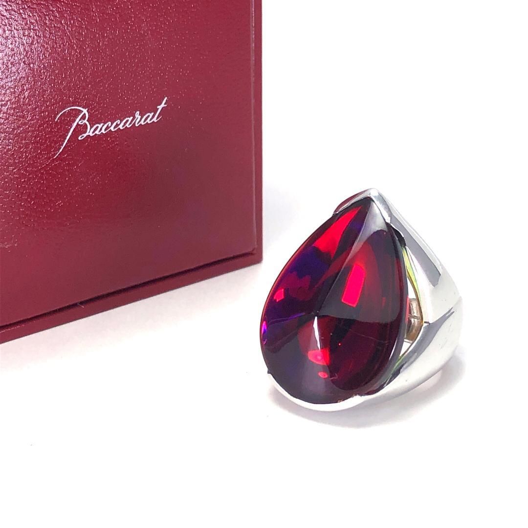 美品・箱付き】Baccarat バカラ／サイケデリック リング／13号