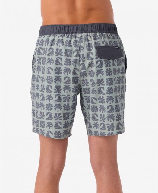 オニール メンズ ハーフパンツ ショーツ 水着 Men s Hermosa Elastic Waist Lined 17 Swim Shorts Seagrass 2