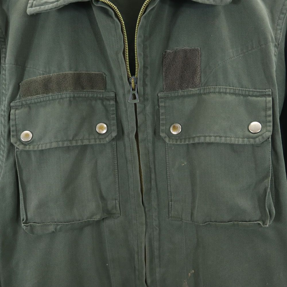 フランス軍 70s ヴィンテージ ミリタリージャケット 92LGM カーキ FRENCH ARMY フィールド ヘリンボーンツイル メンズ フランス軍 70s ヴィンテージ ミリタリージャケット 92LGM カーキ