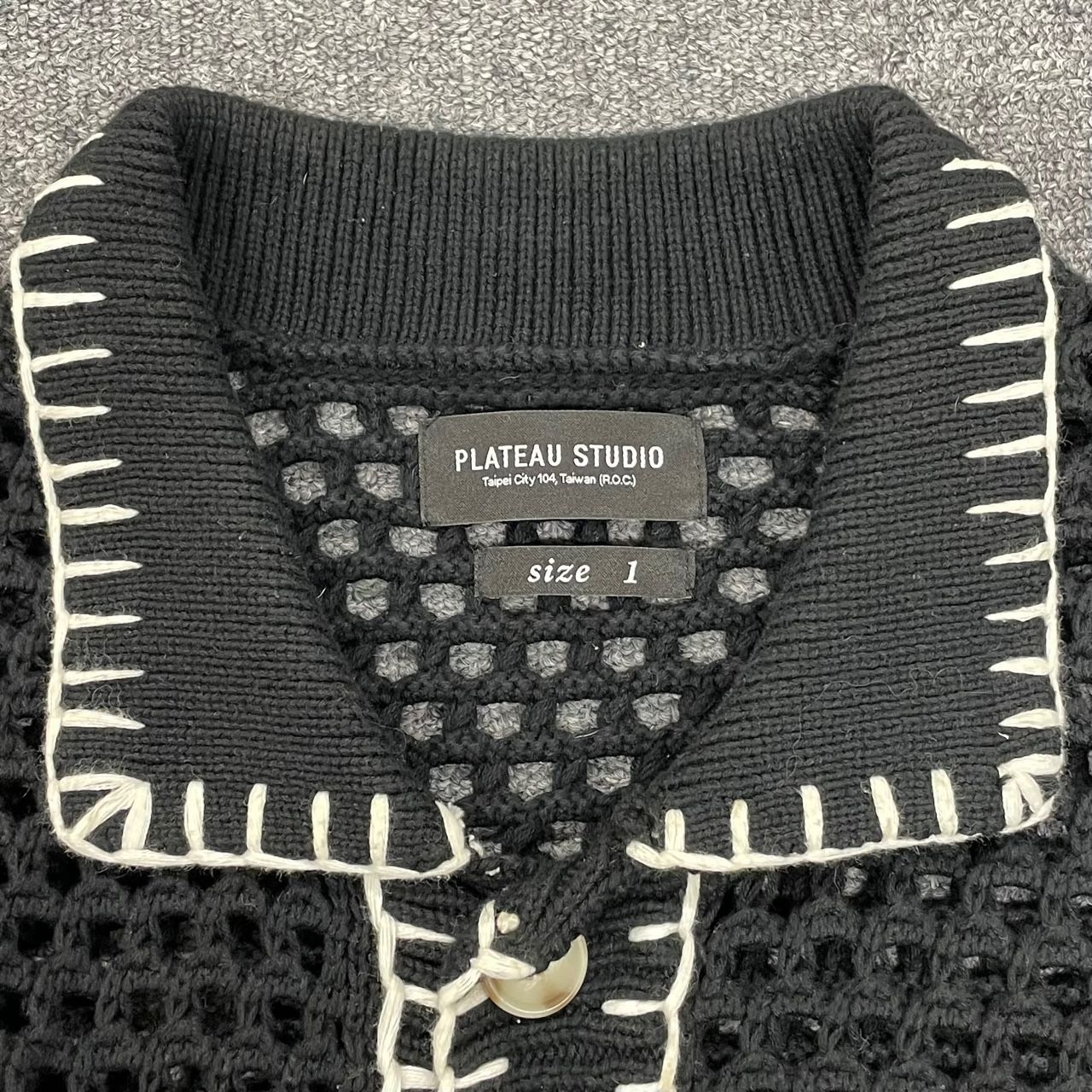 PLATEAU STUDIO 22SS dong dong boro knit shirt ドンドン ボロ