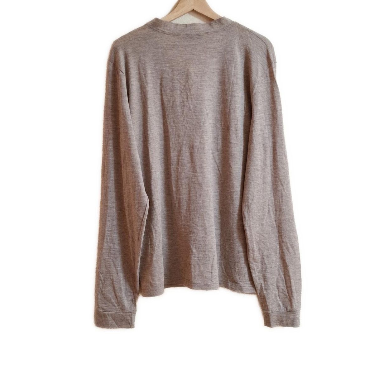 PRADA チャコールベージュ薄手の カーディガンXL