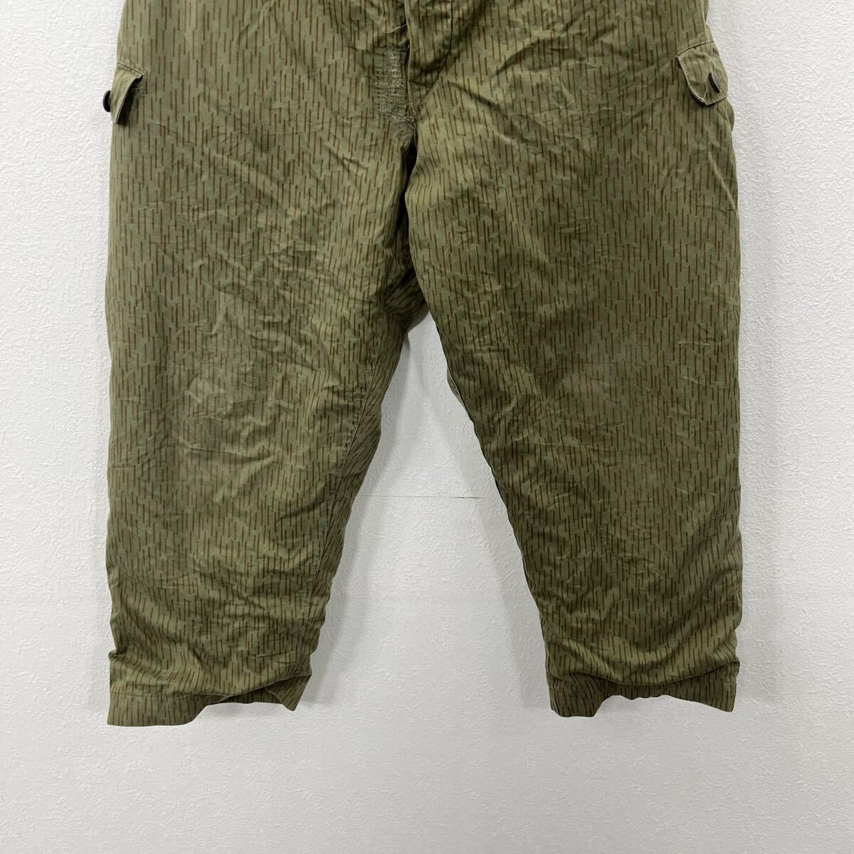 EURO ミリタリー 旧東ドイツ軍 レインドロップカモ オーバーパンツ 中綿 旧東ドイツ軍 レインドロップカモ オーバーパンツ 中綿