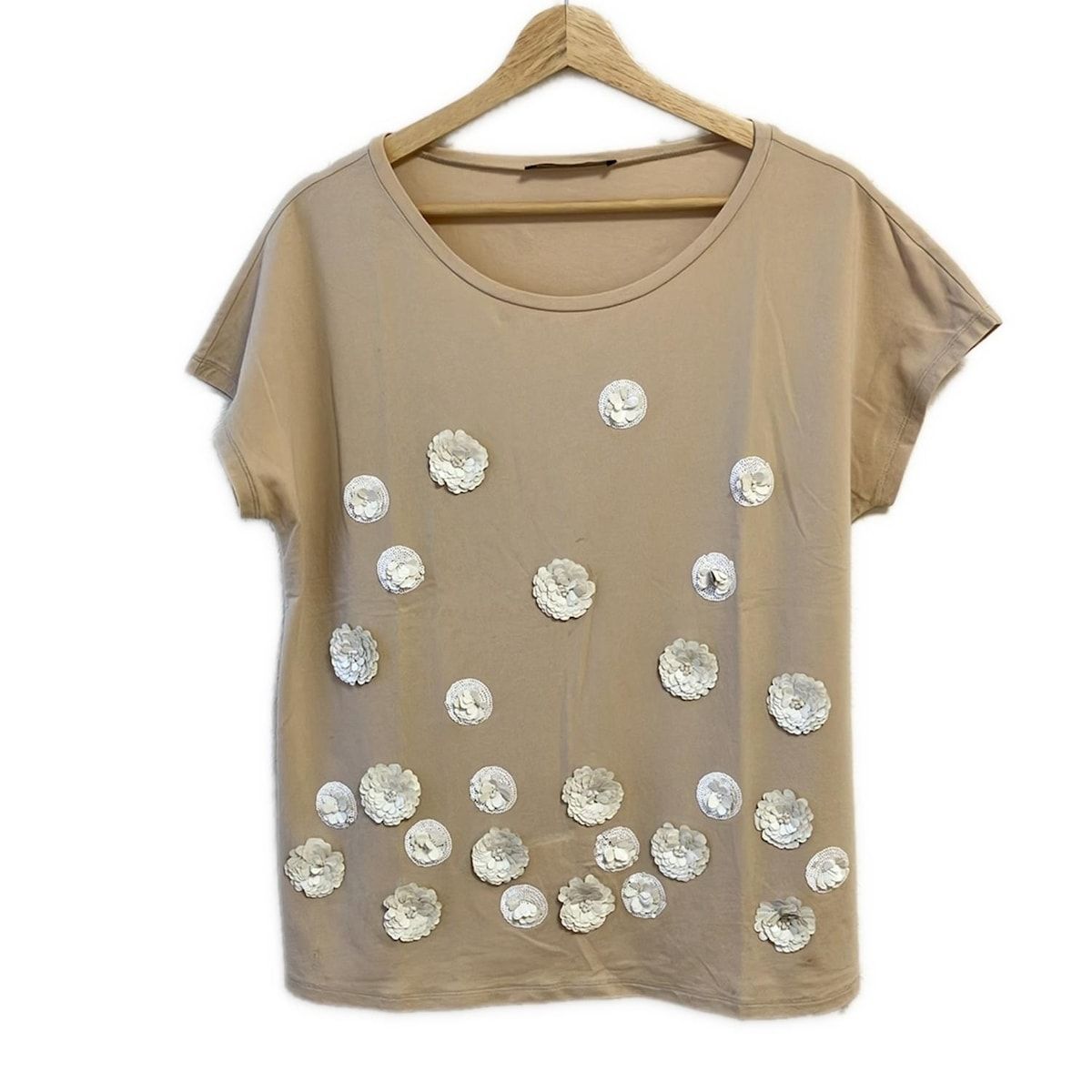 Max Mara WEEKEND 半袖カットソーワンピース　ベージュ　サイズ40 MAXMARA WEEKEND LINE MAX MARA ウィークエンド マックスマーラ