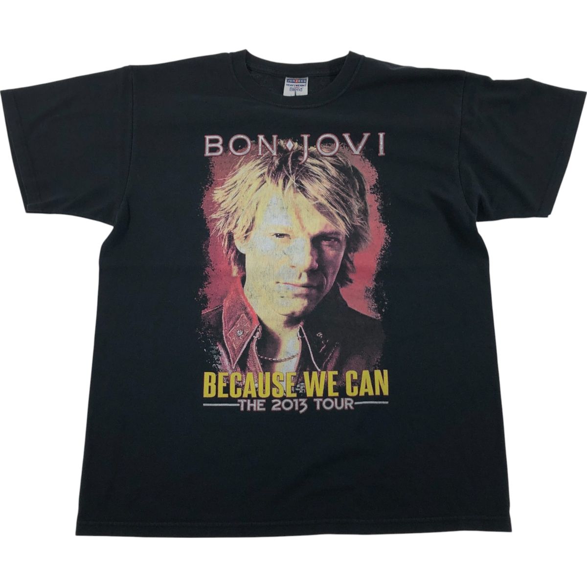 古着 ジャージーズ Jerzees BON JOVI ボンジョヴィ バンドTシャツ バンT メンズL相当|eaa539212