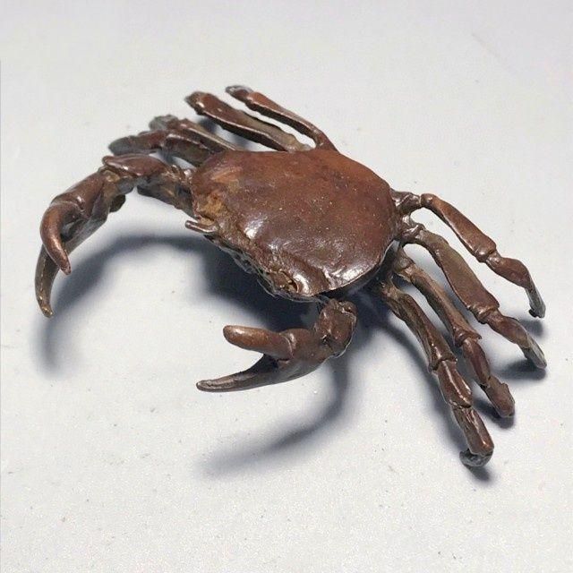 銅製　カニの置物　生花・茶・香道具 銅製 カニの置物 生花・茶・香道具 b826514fec5d17a517df631f963c96