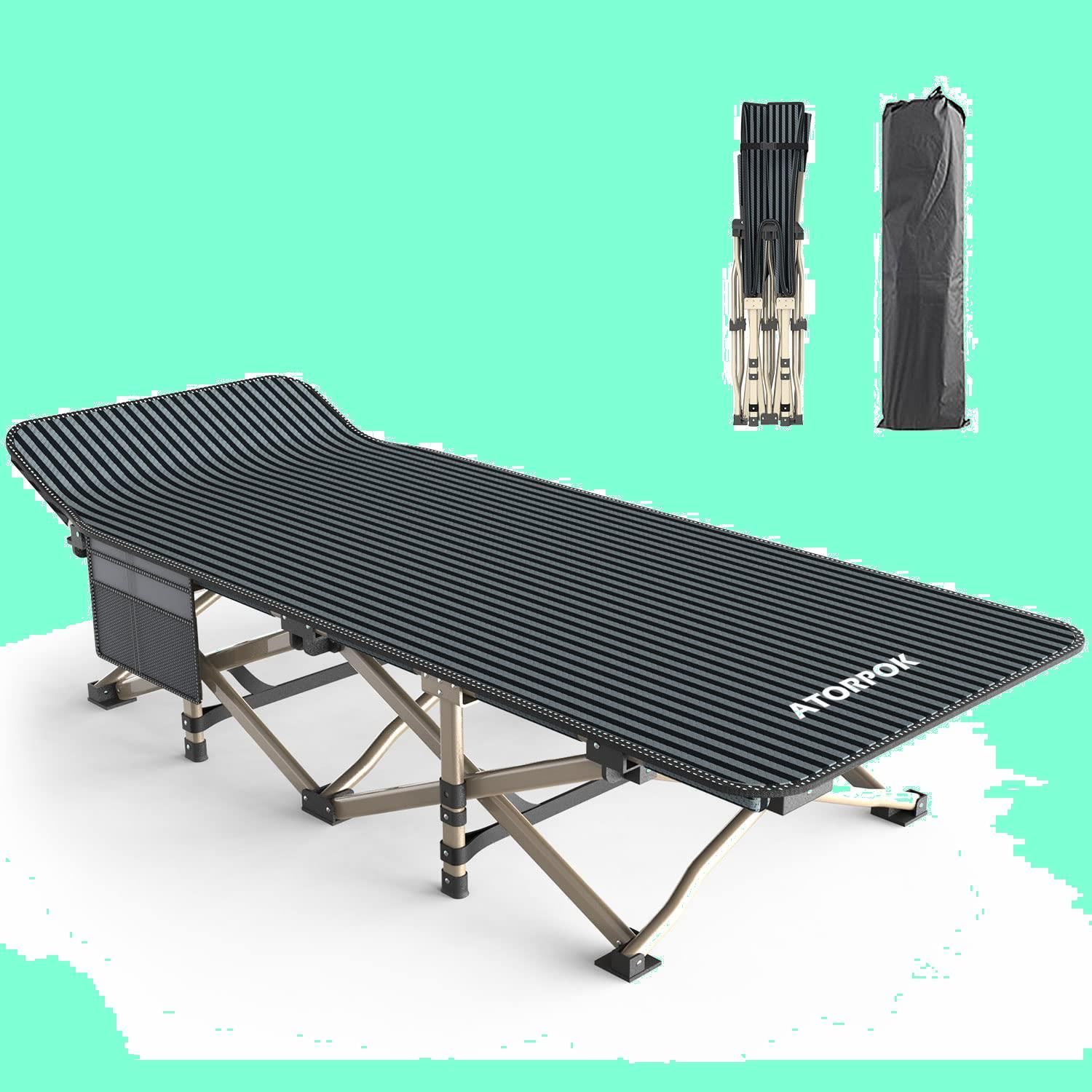 折りたたみベッド 簡易ベッド コット 折り畳み式ベッド 組み立て簡単 5段階調整 収納便利 耐荷重200kg 室内 アウトドア用 仮眠/残業/防災用 OFFクーポン 折りたたみベッド 簡易ベッド 折り畳み 室内 折り畳み式