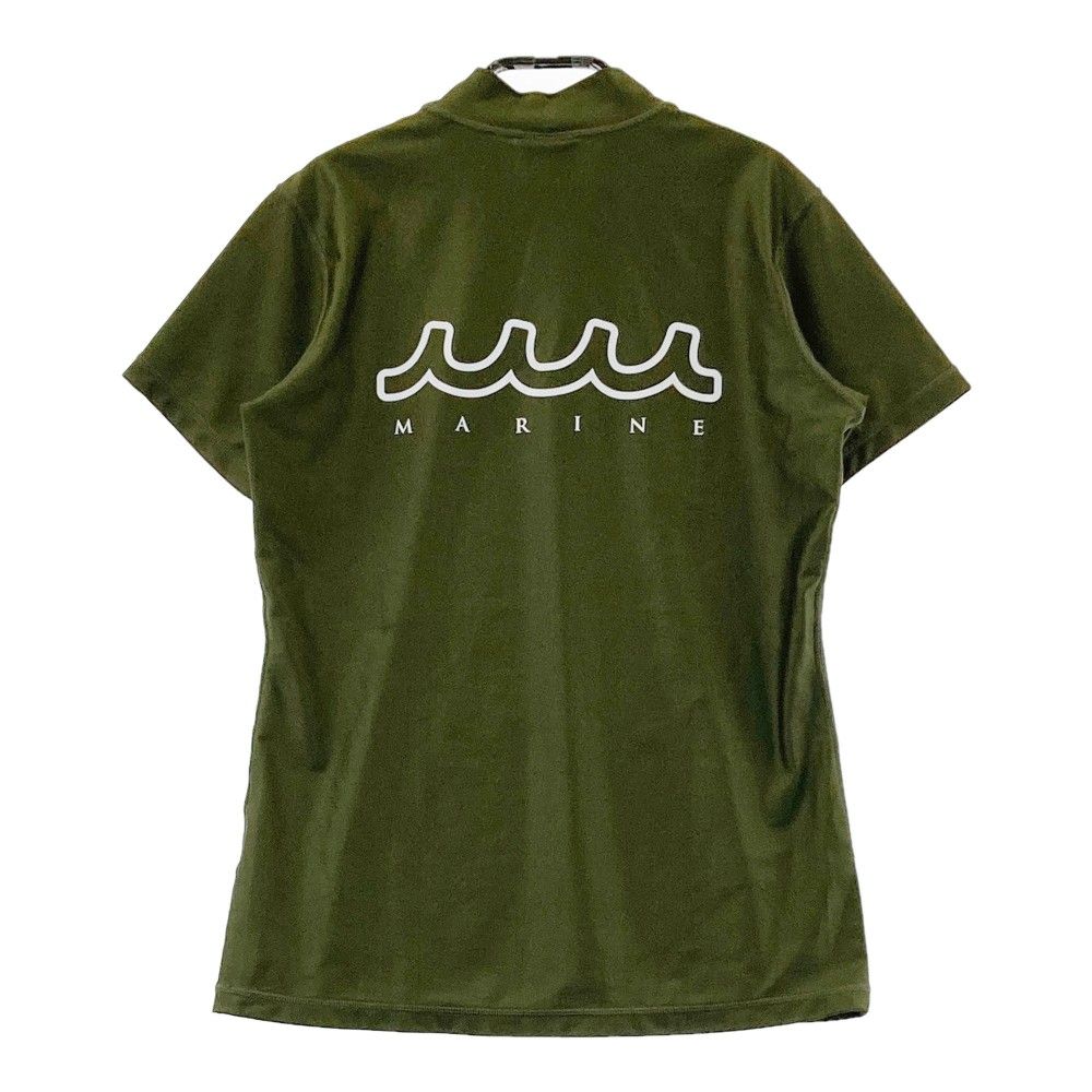 muta MARINE GOLF ムータモックネック半袖シャツカーキロゴ