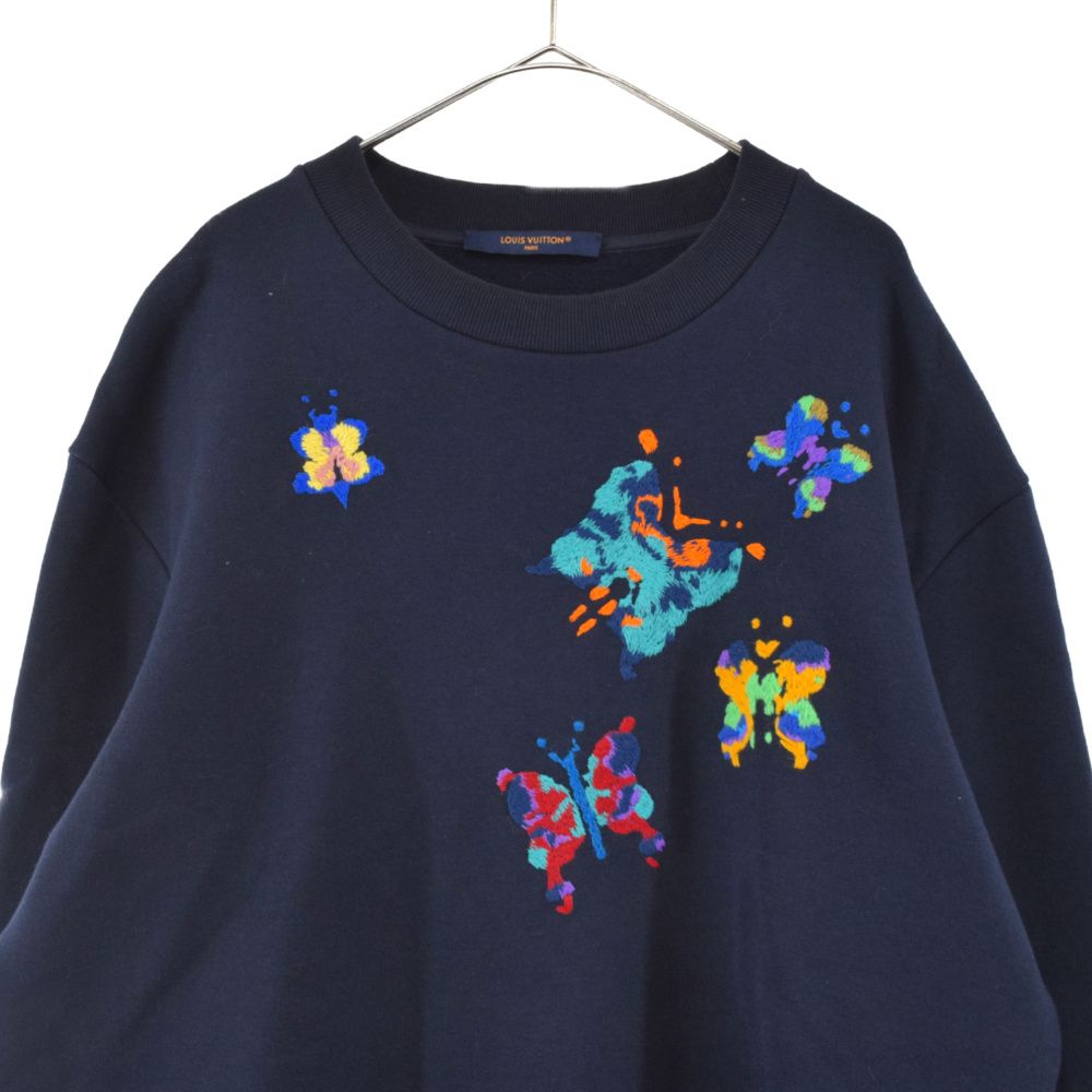 23SS ルイヴィトン バタフライ エンブロイダリースウェット