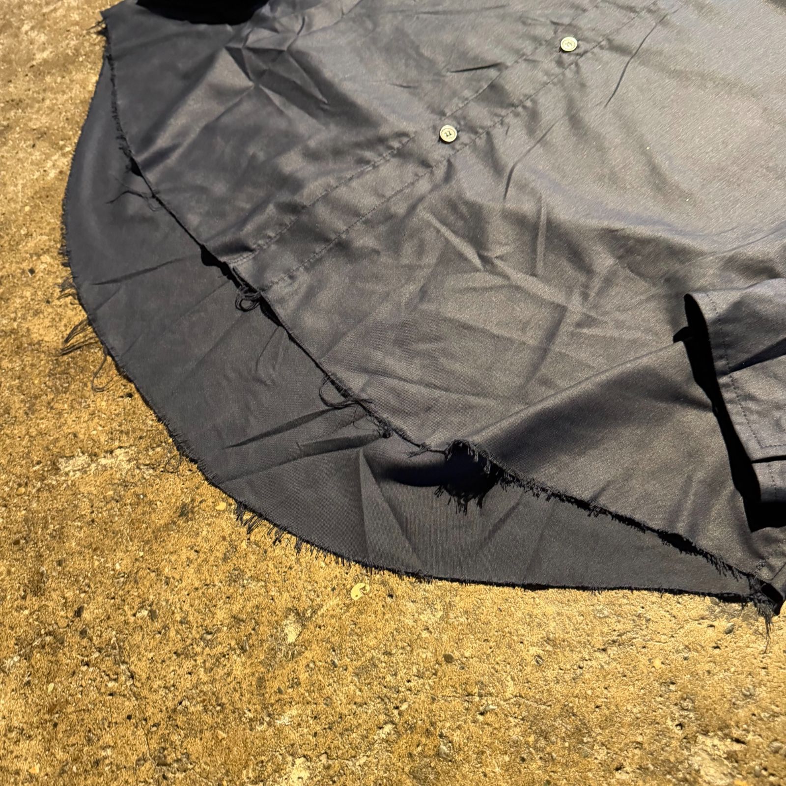 sulvam x THE TOKYO 別注 RAYON L S SHIRT ネイビー L サルバム ザ トウキョウ レーヨンロングスリーブシャツ MT-B09-011