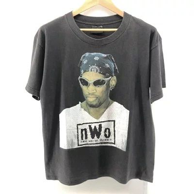 ＄Today s Trendz 90s ロッドマン NWO Tシャツ サイズL ブラック 19