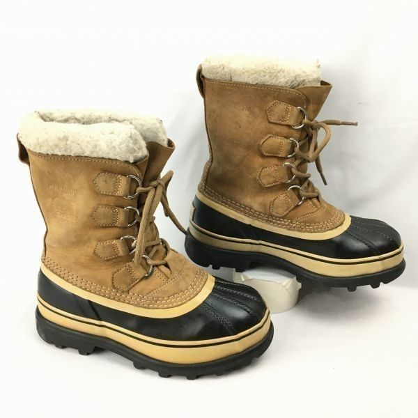 SOREL|ソレル|カリブー size23.5程度 スノーブーツ ライナー付き 茶|BROWN Boots|Shoes〕菅No.WT24<sale>