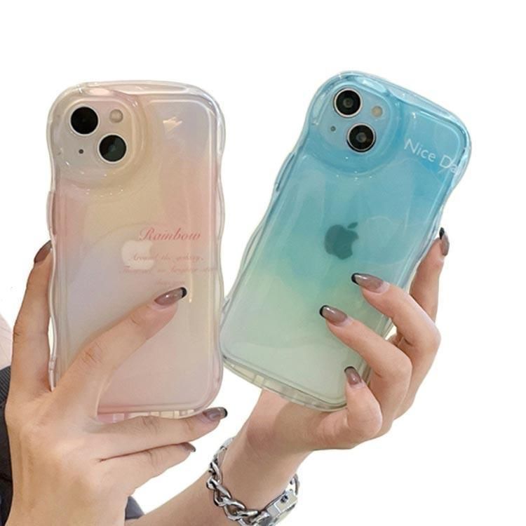 iPhone15 ケース iPhone15Pro ケース グラデーション なみなみ