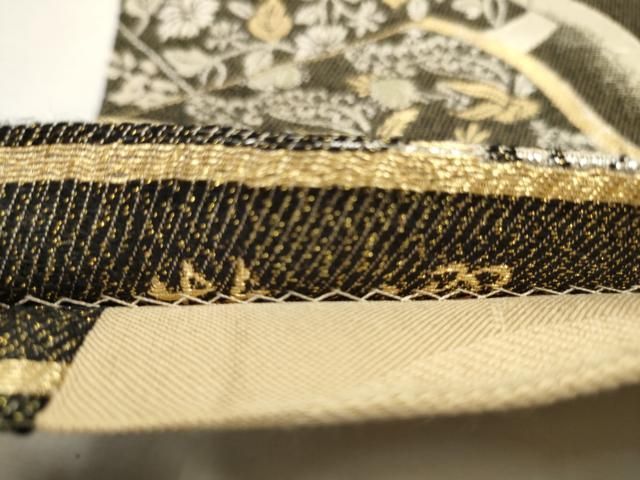 平和屋着物●六通柄袋帯　作家物　創作辻が花　金銀糸　正絹　逸品　CAAT0860hy 平和屋着物○六通柄袋帯 作家物 創作辻が花 金銀糸 正絹 逸品