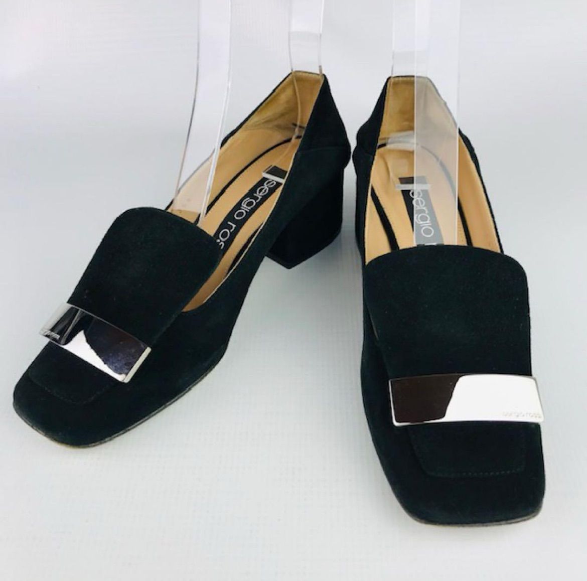 極美品✨セルジオロッシ SergioRossi 黒 パンプス ポインテッド