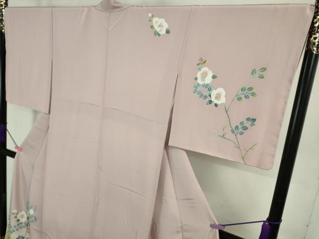 平和屋本店□極上 本加賀友禅作家 青木たか子 訪問着 彩華 石竹色地