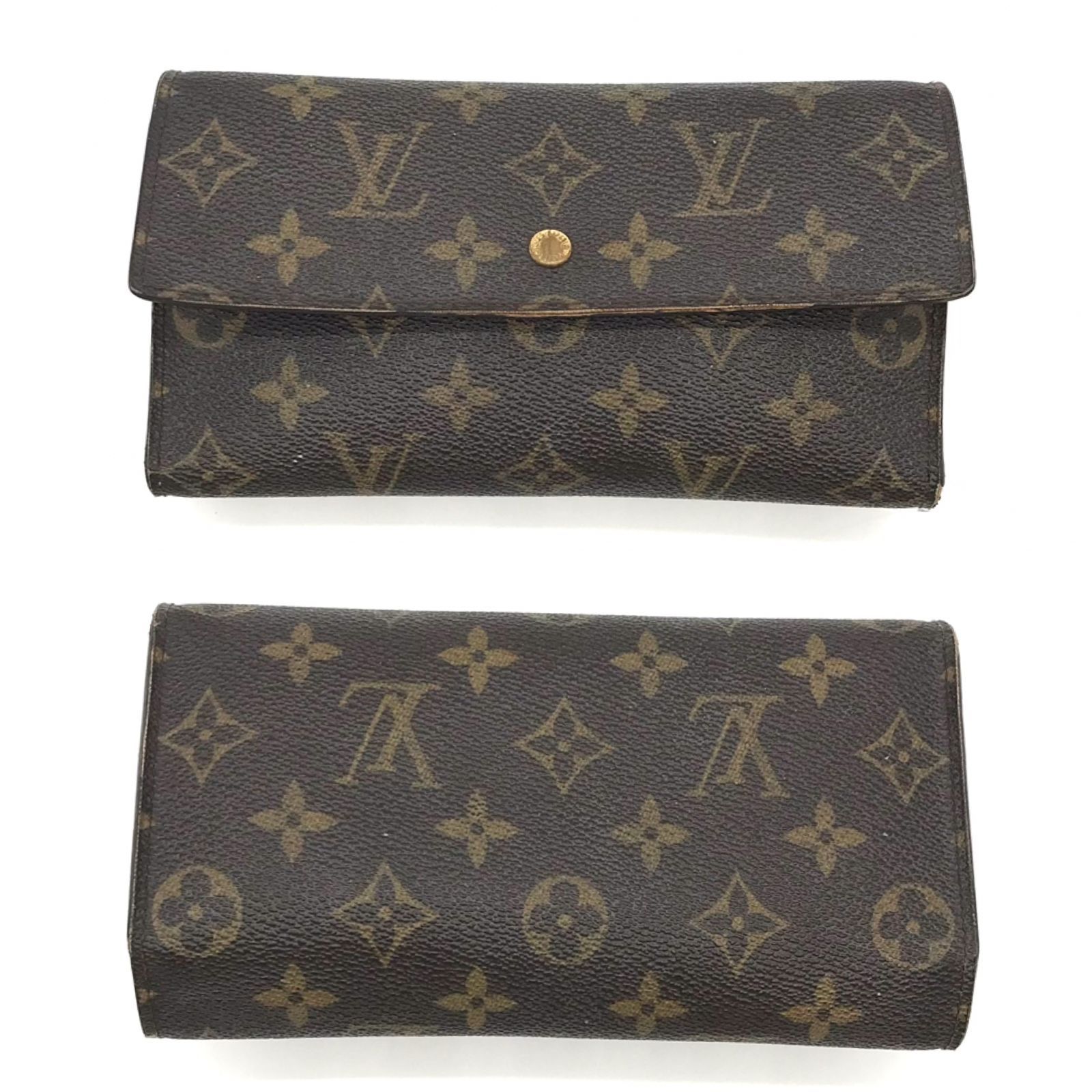 ルイヴィトン モノグラム インターナショナル 三つ折り 長財布 D54 LOUIS VUITTON ルイヴィトン 三つ折り長財布(小銭入れあり