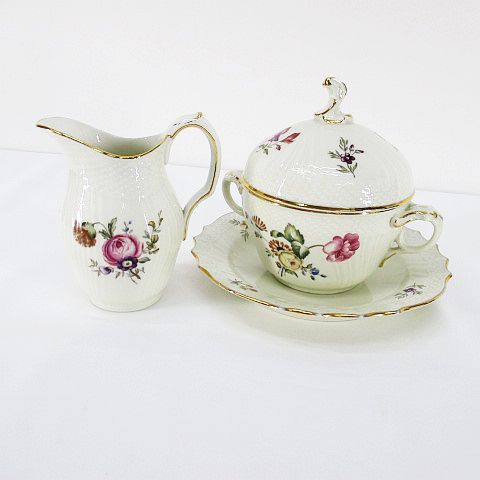 【美品】ロイヤルコペンハーゲン　シュガーポット クリーマー 2点セット ロイヤルコペンハーゲン ROYAL COPENHAGEN フリセンボー シュガー