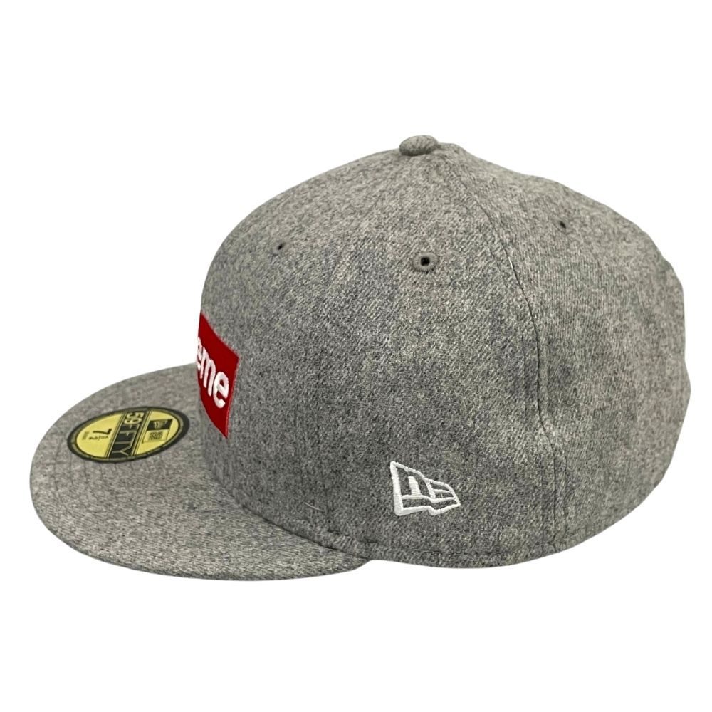 SUPREME シュプリーム NEW ERA BOX LOGO キャップ グレー サイズ7 1/2