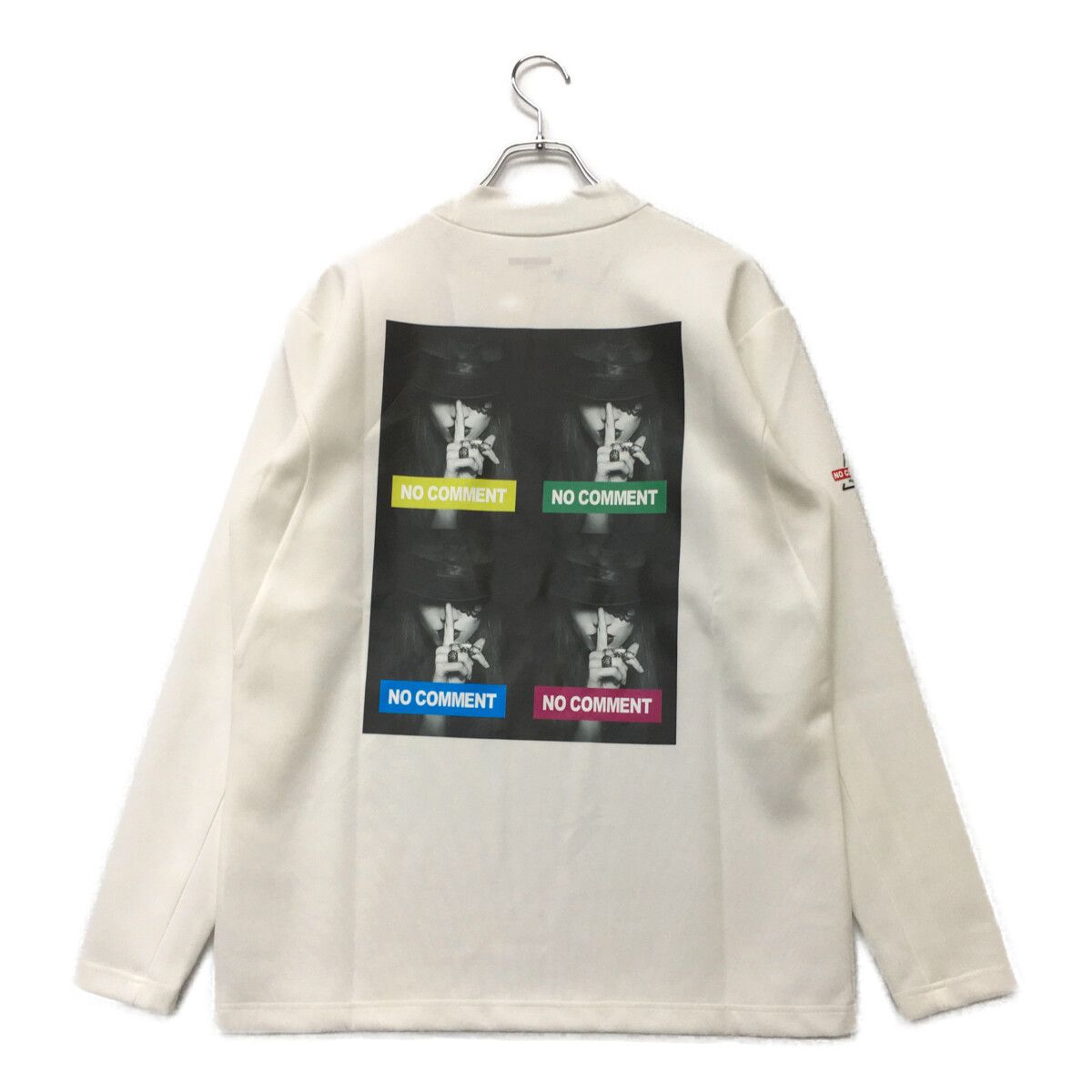 未使用品 メンズ ノーコメントパリ NO COMMENT PARIS 長袖シャツ L 白