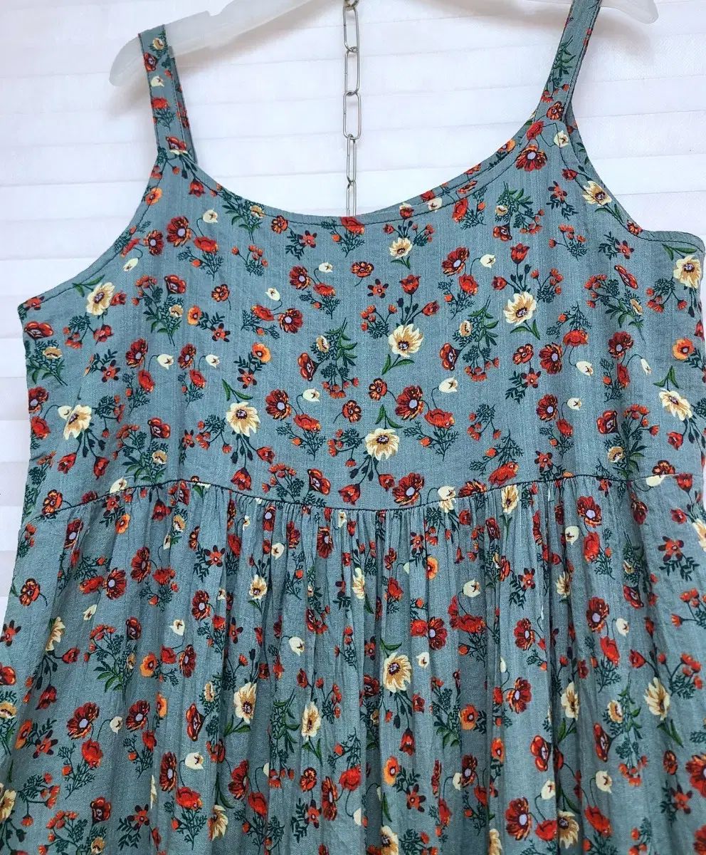 【韓国発送】Flowerパターン★ノースリーブロングワンピース jsx-xxx000058_15.jpg