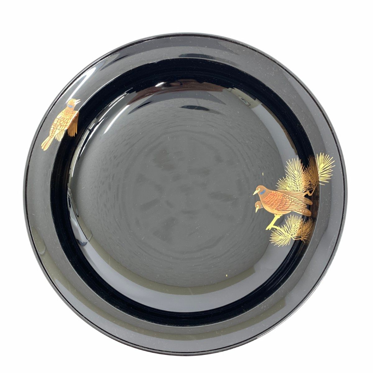 輪島塗 漆器 慶塚作/松に山鳩蒔絵器 ブラック / 240001168183 - メルカリ 