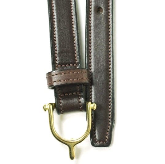 TORY LEATHER トリーレザー アメリカ製 ENGLISH BRIDLE LEATHER EQUESTRIAN INSPIRED BELT ブライドルレザーナローベルト 2348 34 HAVANA ブラウン MADE IN USA Y字型バックル