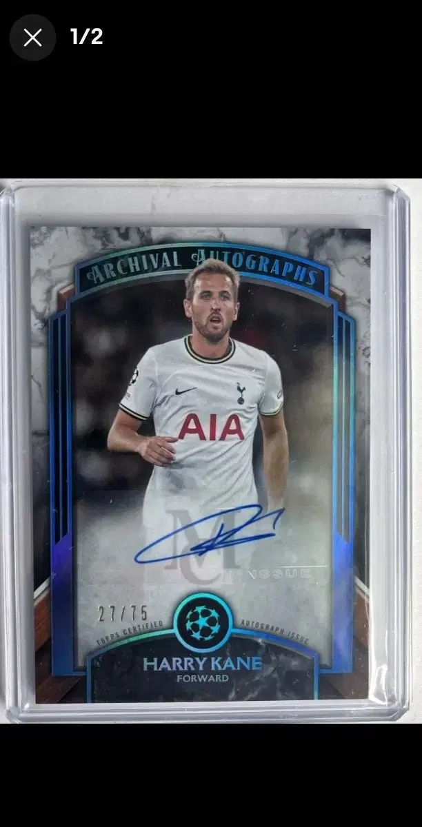 サッカー ハリー・ケイン 直筆サイン カード 貴重 トッテナム ハリー