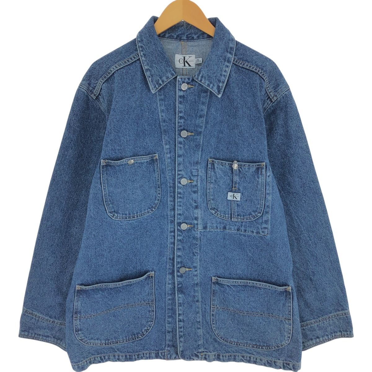 Calvin Klein Jeans 90s カバーオール デニムシャツ XL
