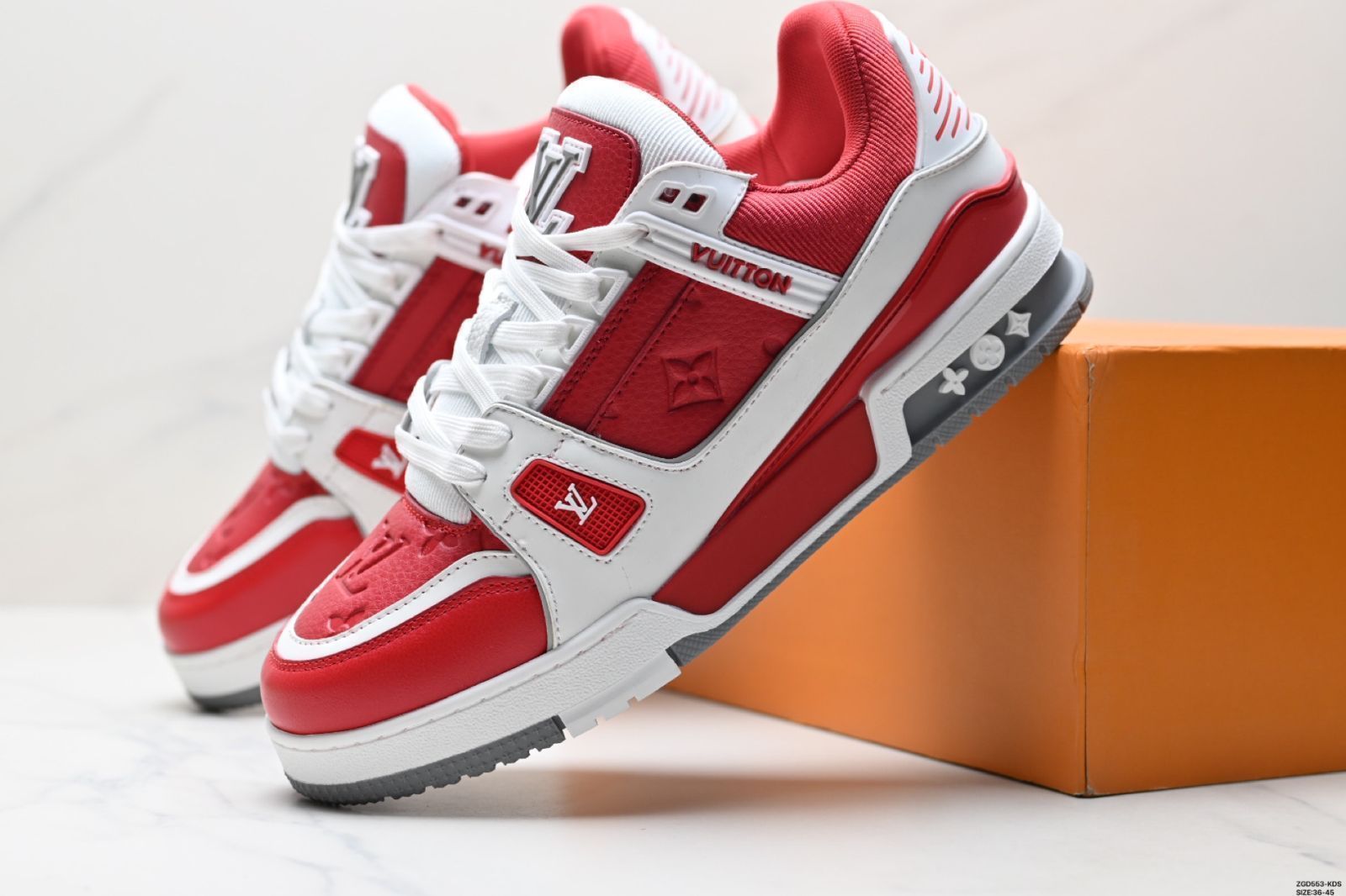  全新 ルイ ヴィトン LV スニーカー ファッション スポーツシューズ 厚底 スタイリッシュ 01 スニーカー キッズシューズ