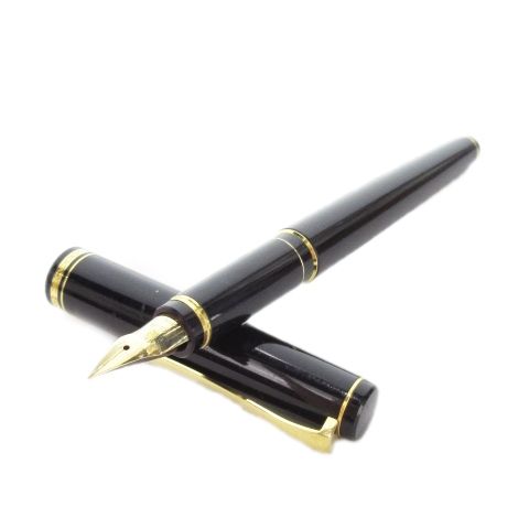 パイロット PILOT Elabo 文房具 筆記用具 万年筆 14K 585 ロゴ 筆記未 黒 ブラック |MN17 GY18